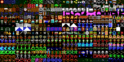 Spritesheet of Ultima 5